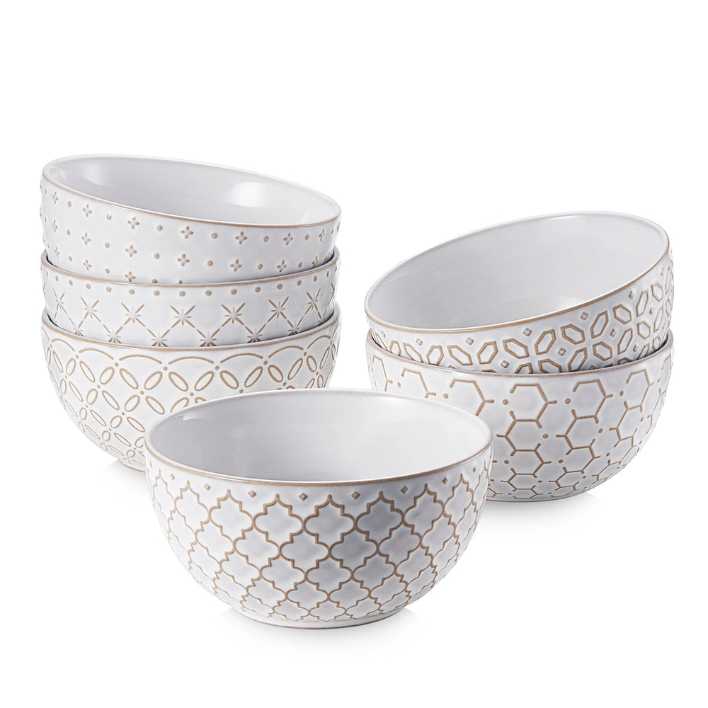 Wovira Cereal Bowls - Set of 6 - Dinnerware
