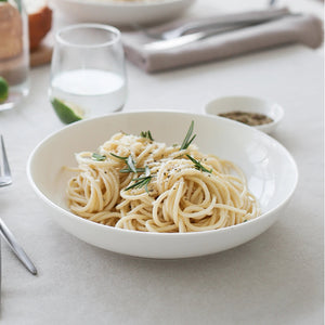 Wedding White Porcelain Large Serving Bowls - Set of 6 - Dinnerware