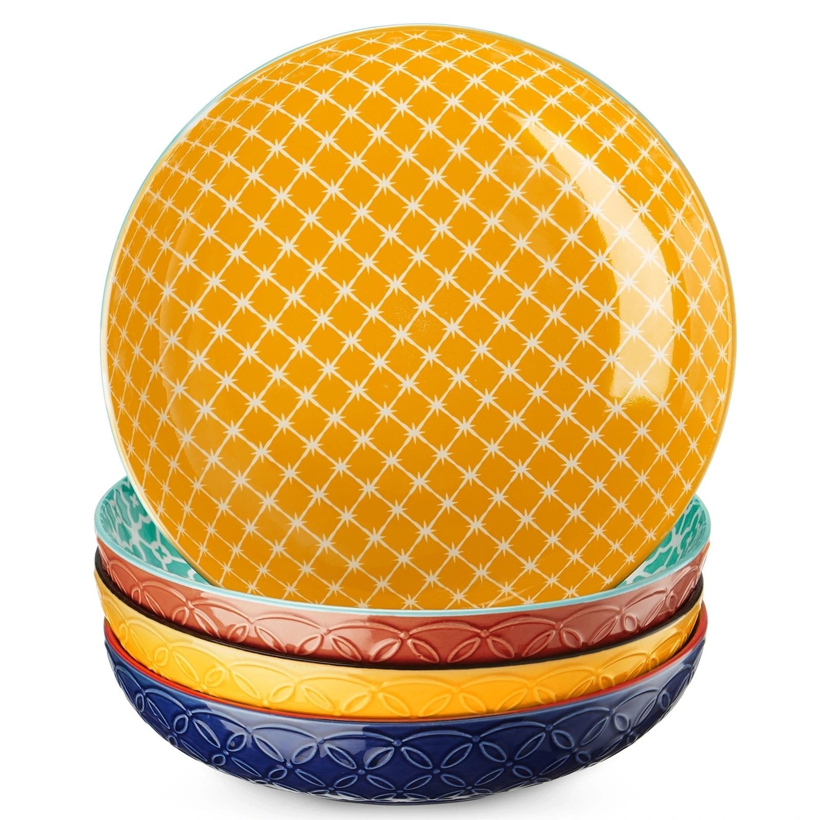 Mosaian Pasta Bowls - Set of 4 - Thumbnail 2