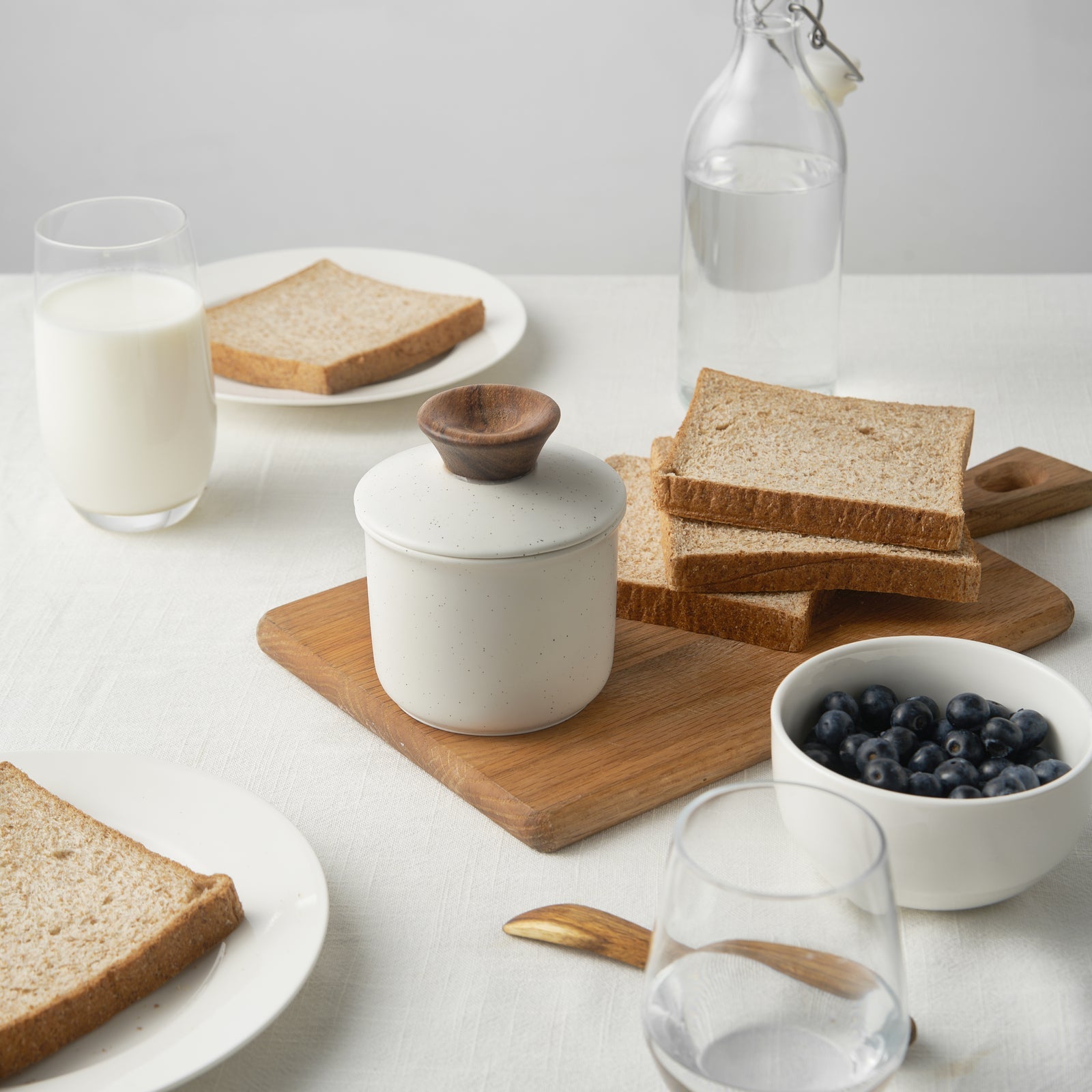 Pebblone Butter Crock with Lid - Set of 1 - Thumbnail 5