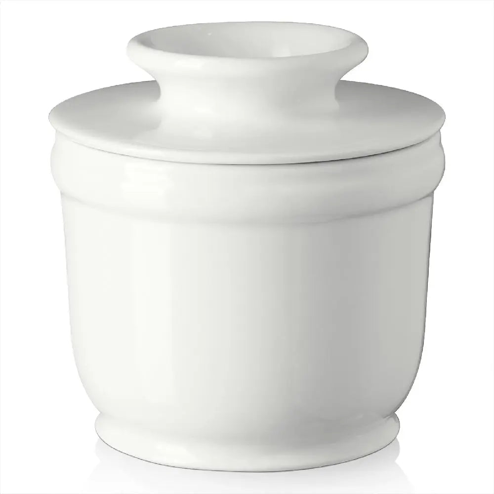 French Ceramic Butter Holder with Lid - Set of 1 - Thumbnail 3