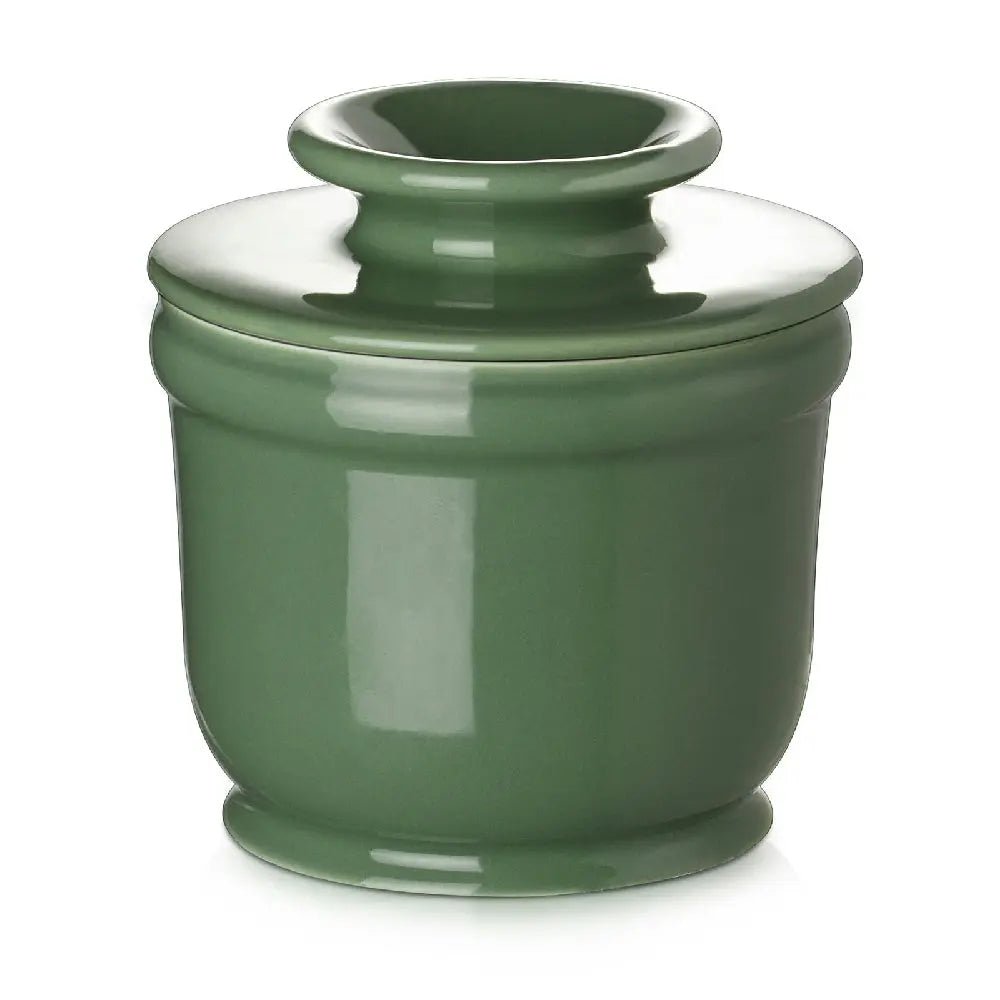 French Ceramic Butter Holder with Lid - Set of 1