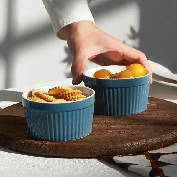 Wedding White Porcelain Ramekins - Set of 6 - Bakeware