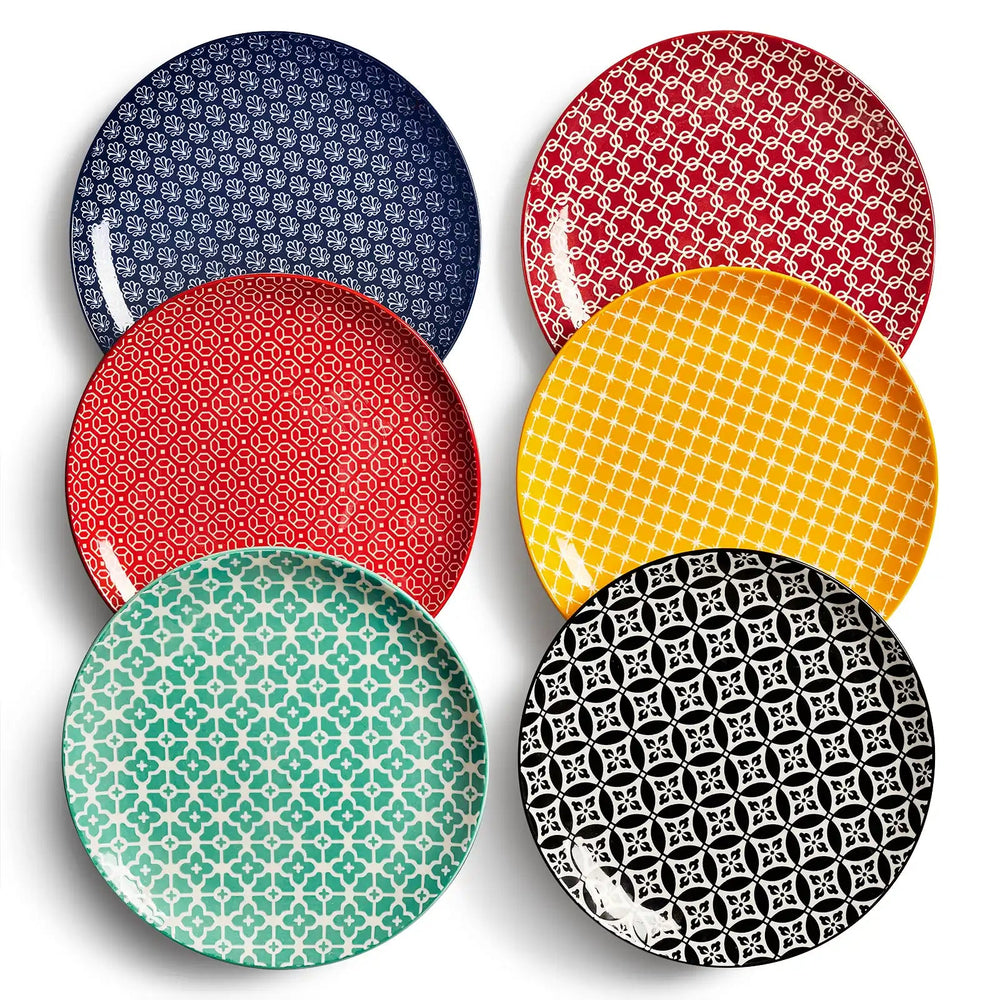 Mosaian Salad Plates - Set of 6 - Dinnerware
