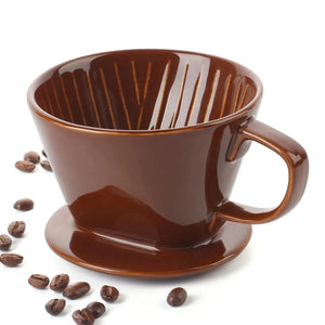 Ceramic Pour Over Coffee Dripper - Set of 1 - Drinkware