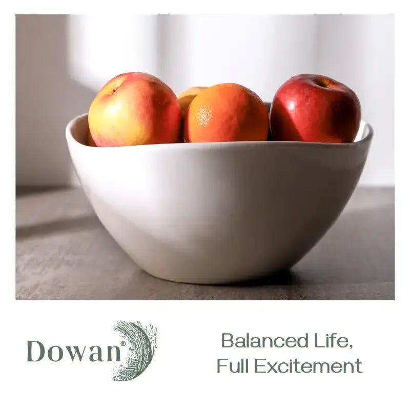 Wedding White Porcelain Large Wavy Bowls - Set of 2 - Thumbnail 3