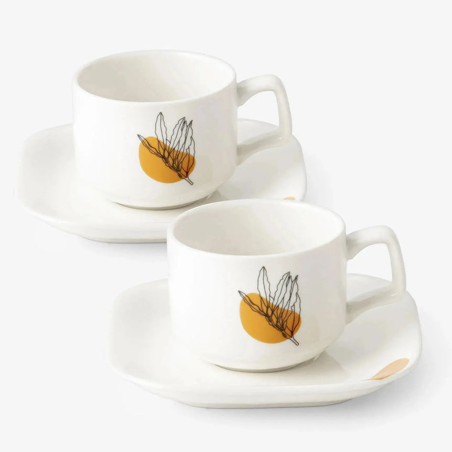Espresso Mug And Saucer Set Of 2