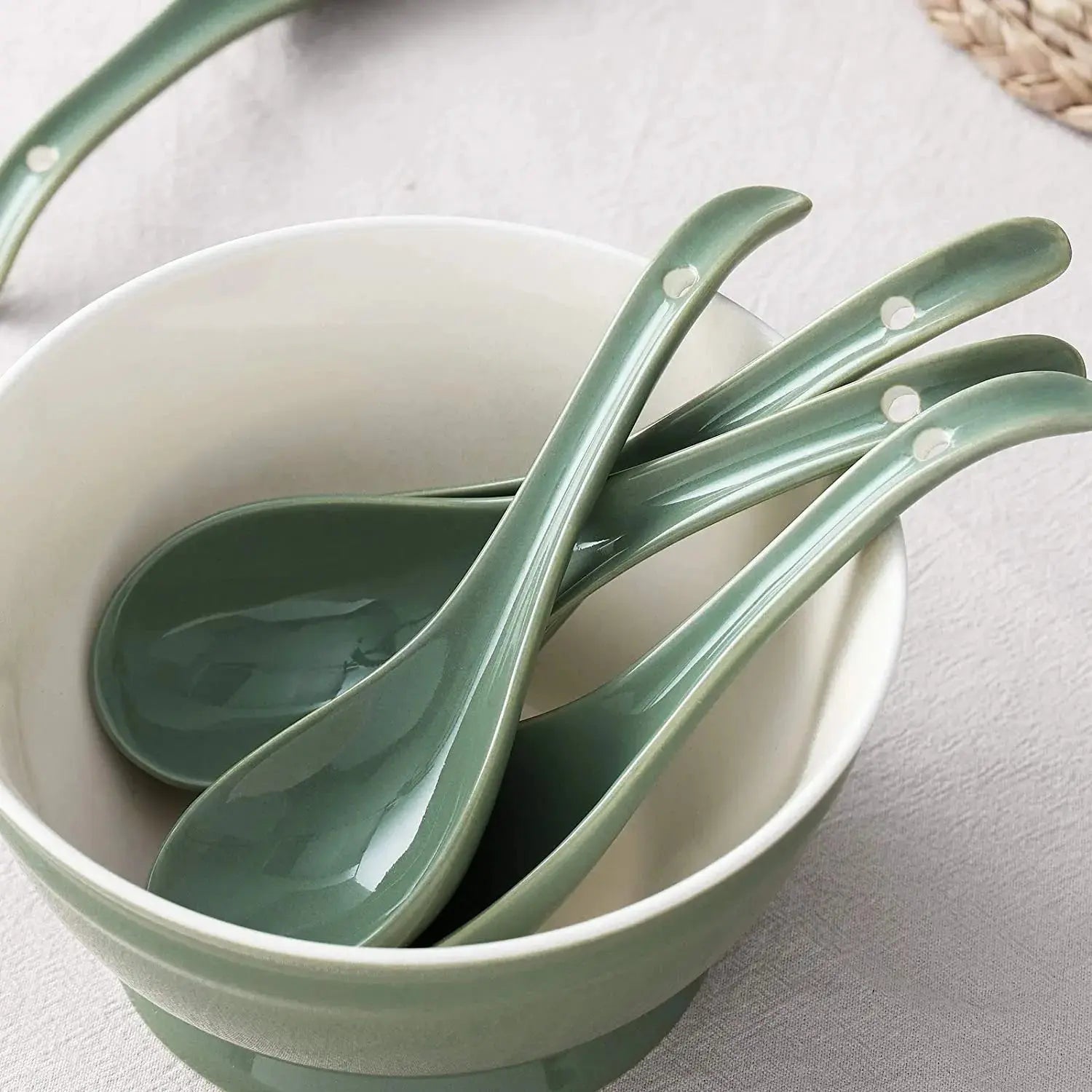 Ceramic Soup Spoons – Dowan®