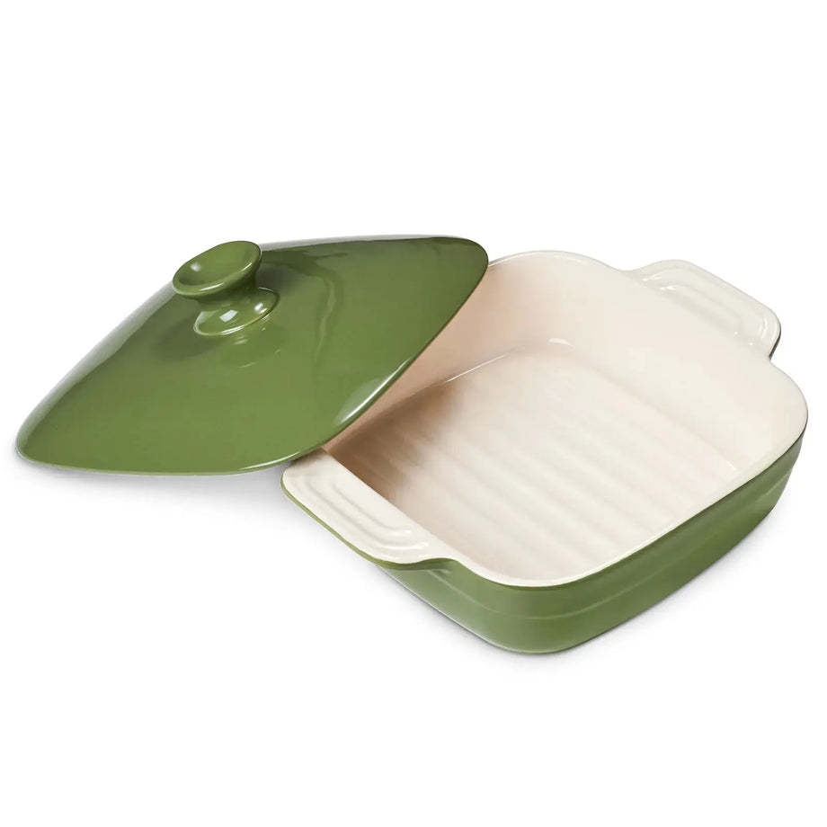 3 Piece Green Casserole Dishes for Oven Use, Baking, Rectangular Ceramic  Bakeware Set in Assorted Sizes