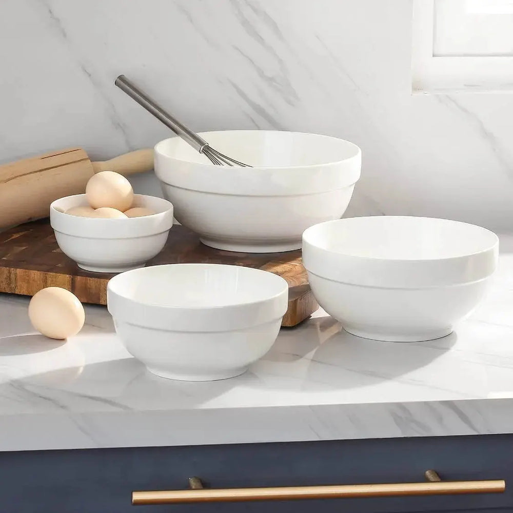Large White Serving Bowls